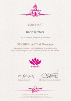 Sensib, Zürich,Nuad Thai Massage